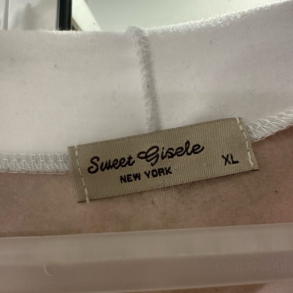 White embellished zip up hoodie- I LOVE LOS ANGELES. Size XL - Picture 5 of 5